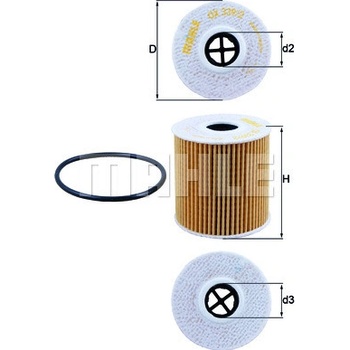Olejový filter MAHLE ORIGINAL OX 339/2D (OX339/2D)