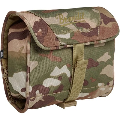BRANDIT Несесер Brandit Medium Wash Bag - Beige / Green / Brown (Tactical Camo)