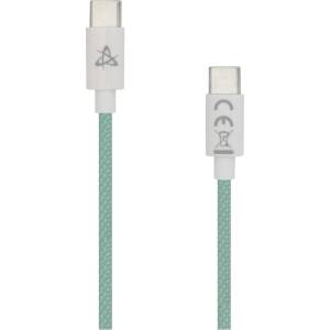 SBOX Кабел SBOX TYPEC-1-G, от USB C(м) към USB C(м), 1m, 60W, зелен (TYPEC-1-G)