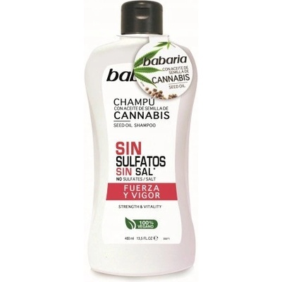 Babaria Cannabis Seed Oil Shampoo pro silné vlasy 400 ml