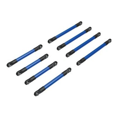 Traxxas долна биела алуминиева синьо анодизирана (комплект)