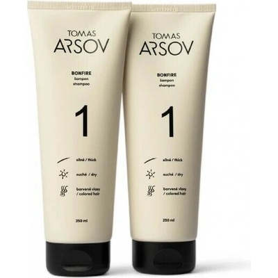 Tomas Arsov BONFIRE Repair Shampoo for Damaged Hair 250 ml DUO PACK