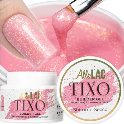 AlleLac stavební gel na prodlužování Tixo Shimmer Secco 45 g