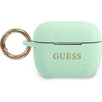 GUESS Защитен калъф Guess Silicone Glitter за Apple Airpods Pro, зелен (GUACAPSILGLGN)