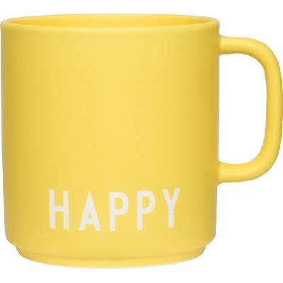 Design Letters Чаша с дръжка Favourite Happy жълта (10101008YELLOHAPPY)