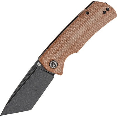 ! Petrified Fish PFP01T Beluga Black Stonewash K110 Brown Micarta PFP01TKMDW