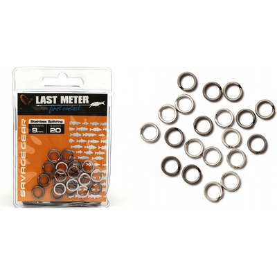 Savage Gear Krúžky Stainless Splitrings 9 mm 20 ks