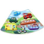 2Kids Toys Дървени пъзели Свързващи се превозни средства (2D98246)