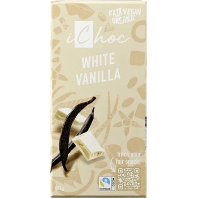 IChoc Ryžová čokoláda biela vanilka BIO 80 g