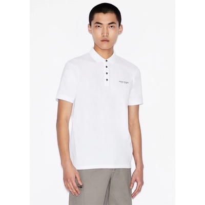 Armani Exchange Блуза с яка Armani Exchange Jersey Cotton Polo Shirt - White 1100