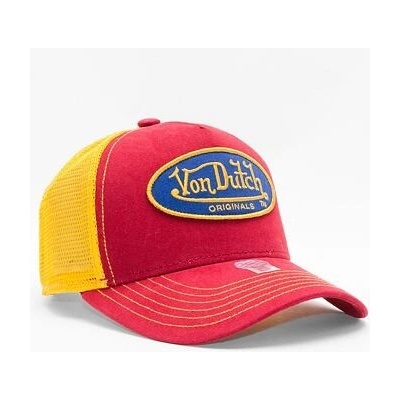 Von Dutch Boston Trucker Cotton Twill Red/Yellow