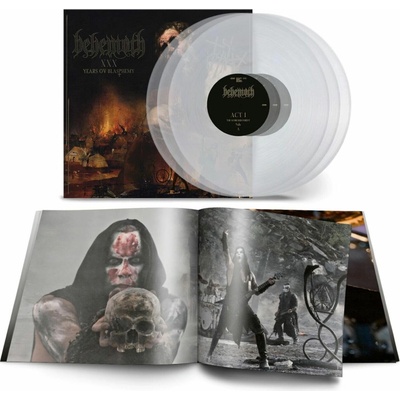 Behemoth XXX Years Ov Blasphemy Clear 3 Vinyl LP
