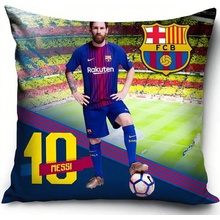 FotbalFans polštář FC Barcelona foto Messi 40x40