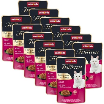 Animonda Vom Feinsten Cat Adult - телешки и пилешки филета 12 x 85 г