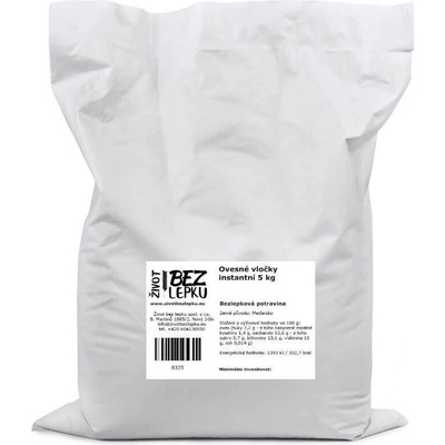 Život bez lepku Ovsené vločky instantné 5 kg