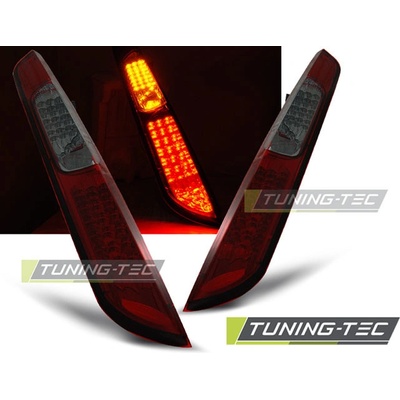 ZADNÍ SVĚTLA, SVĚTLOMETY, LAMPY LED FORD FOCUS 2, 2005-2008, HATCHBACK, KOUŘOVÉ, ČERVENÉ