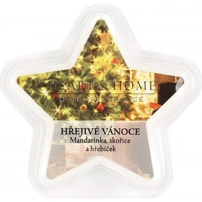 Heart & Home hvězda Hřejivé Vánoce vonný vosk 26 g – Zboží Dáma