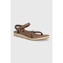 Teva Original Universal Slim Lea dámske kožené sandále hnedá