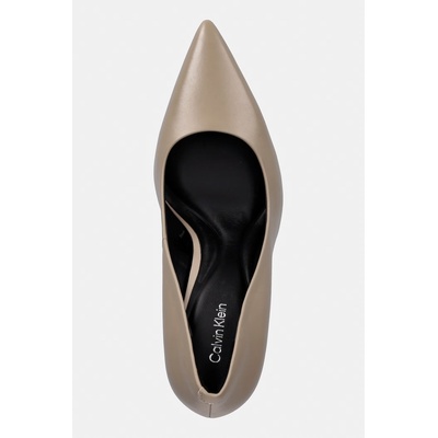 Calvin Klein обувки с ток от кожа ESS STILETTO 90 (HW0HW02608)