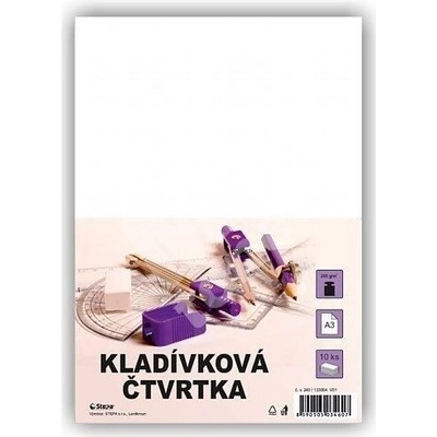 KRPA Rýsovací karton A3, 250 g, bílý, 10 ks