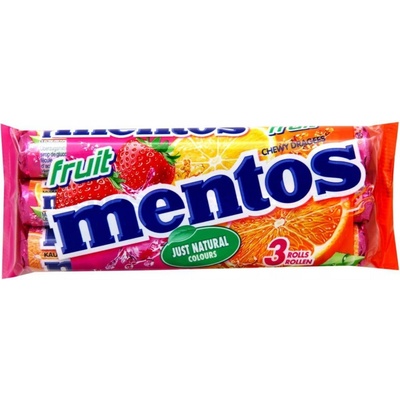 Mentos Fruit 3 Pack 114 g