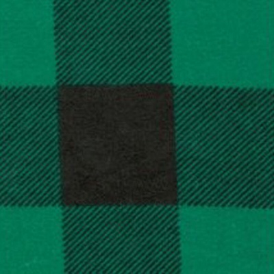 Bavlněná flanelová látka Kostka Zelená 4x4 cm