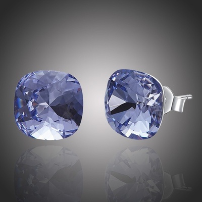 Grace Silver Jewellery stříbrné Swarovski Elements Victoria E1139-YE1050-13 fialová