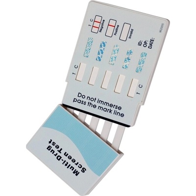 IVD Biotech Multi drogový test z moči na 5 drog AMP, COC, MET, MOR, THC 1 ks