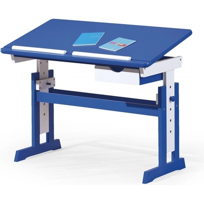 Halmar Paco 109 x 55 x 63-88 cm modro-bílý