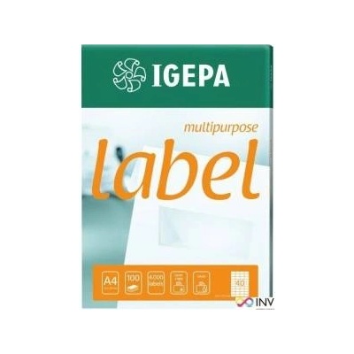 Igepa Group Mondi LABELS A4 IGEPA 70.0 X 36.0 MM WHITE (100)