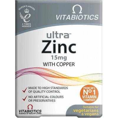 Vitabiotics Ultra Zinc 15 mg [60 Таблетки]