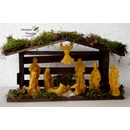 Vánoční betlém voskové figurky Včelařství Thomayer