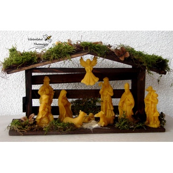Vánoční betlém voskové figurky Včelařství Thomayer