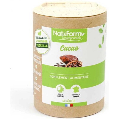 Nat&Form Екстракт от Какаови зърна 60 капсули | Nat&Form (011983 (CACAO_60))
