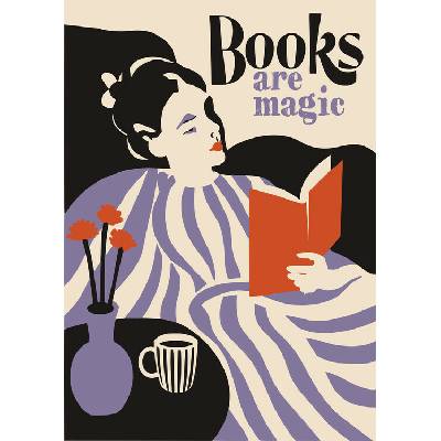 Plagát, Obraz - Cozy Reading Magic, Patryk Krygowski, 26.7 × 40 cm