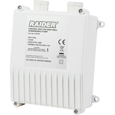 Raider Пусково табло за сондажни помпи до 0, 75 kW RD