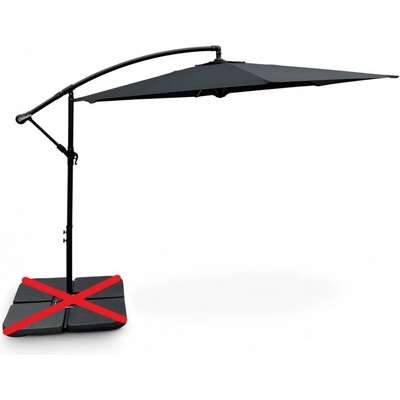 Nábytek Texim Slunečník Hook 3m černý bez závaží – Hledejceny.cz