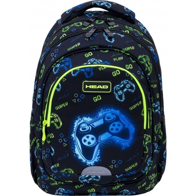 HEAD Ученическа раница Head - Неонова игра, 3 ципа (AS502025041)