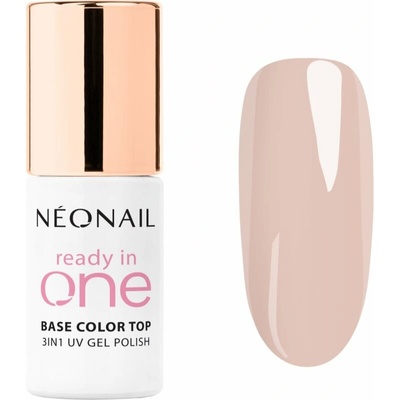 NEONAIL Ready In One 3in1 UV Gel Polish gélový lak na nechty s diamantovým práškom odtieň 04 One Soft Beige 7.2 ml
