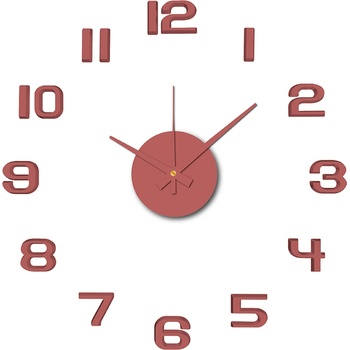 Karlsson Стенен часовник Sunset Numbers бледочервен (KA6001RD)