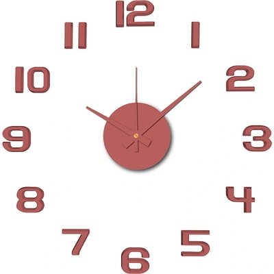 Karlsson Стенен часовник Sunset Numbers бледочервен (KA6001RD)