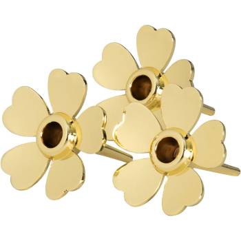 Design House Stockholm Me to You поставки за свещички за торта, златни, 3 бр (2752-8800)