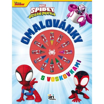 Jiri Models Omaľovánky s voskovkami Spidey