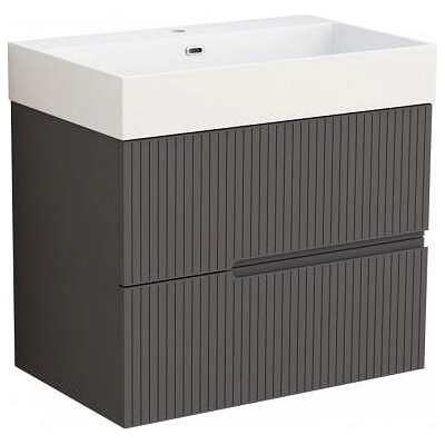 Inter Ceramic Конзолен PVC шкаф за баня ELORIA 7056DARK GREY, Inter Ceramic, 55x44x70см (7056 DARK GREY)