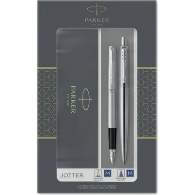 Parker 1501/1563258 Jotter Stainless Steel CT sada plnicího pera a tužky