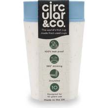 Circular&Co Kelímek Circular Cup rCup krémový modrý 227 ml