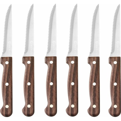 Hendi Steakový nůž – 6 ks Profi Line Hnědá 6 ks (L)210mm