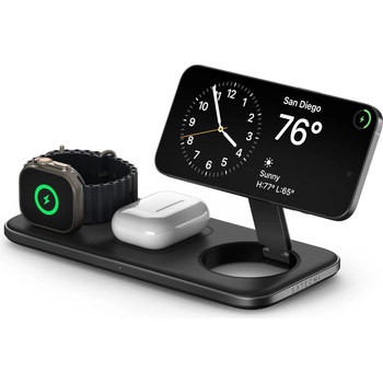 Satechi Qi2 Trio Wireless Charging Pad - with Type A, C, G plugs - Space gray (ST-QTPM-EA)