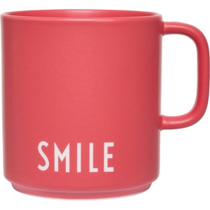Design Letters Чаша с дръжка Favourite Smile червена (10101008ROSESMILE)