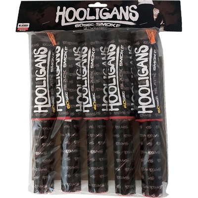 Hooligans dýmová pochodeň černá 5 ks